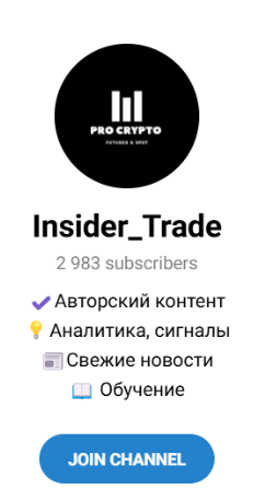 Канал “Инсайдер Трейд” в тг